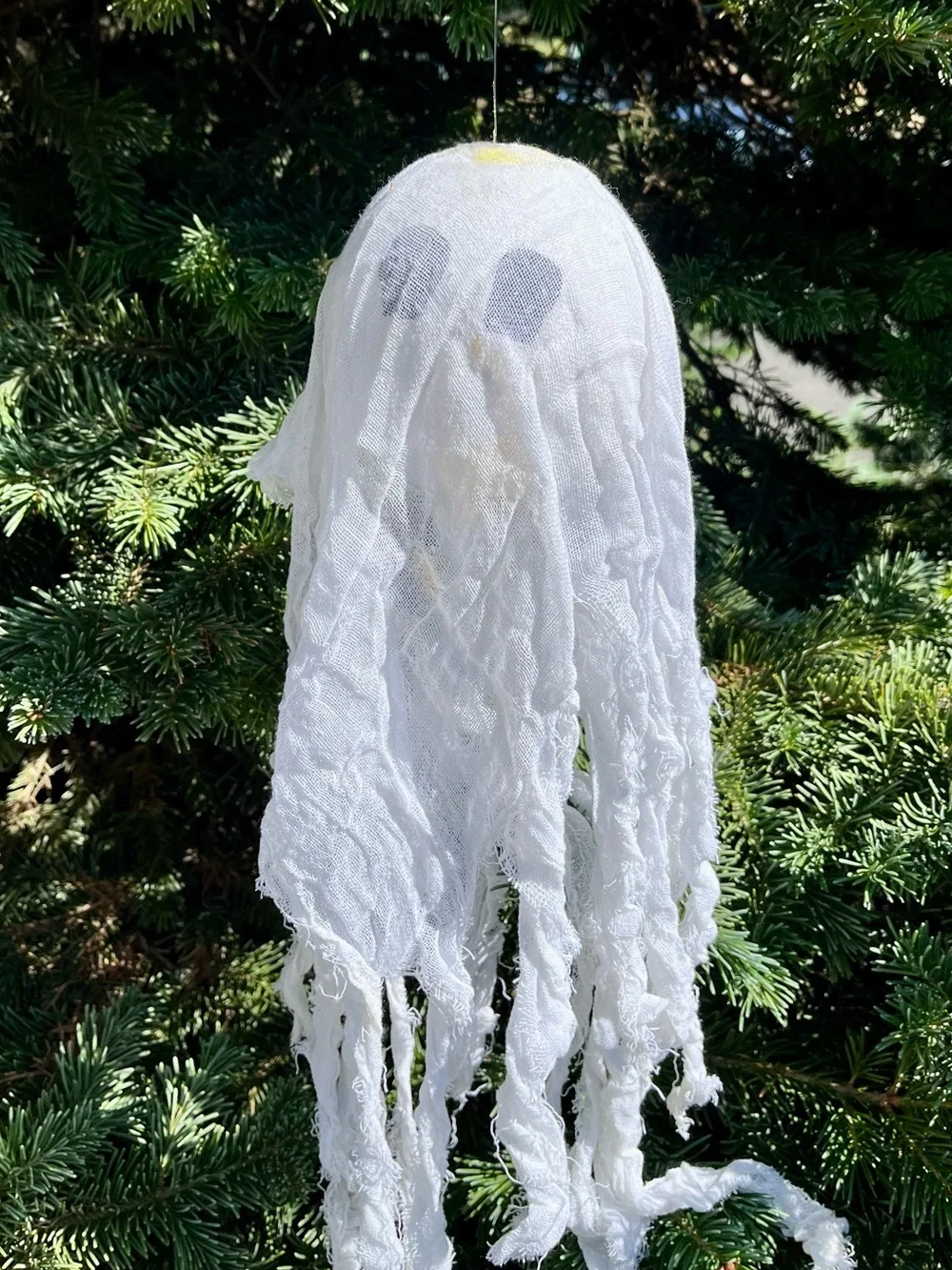Pottery Barn White Hanging Ghost 👻 Trio Rare Discontinued 3 Sizes Halloween 🎃